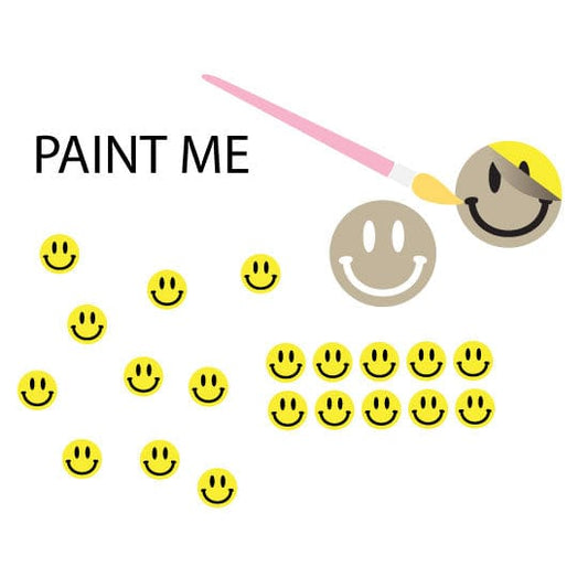 Crafty Cuts Laser PAINT ME: 16mm Smiley Faces 🙂 - 10 Pair Pack