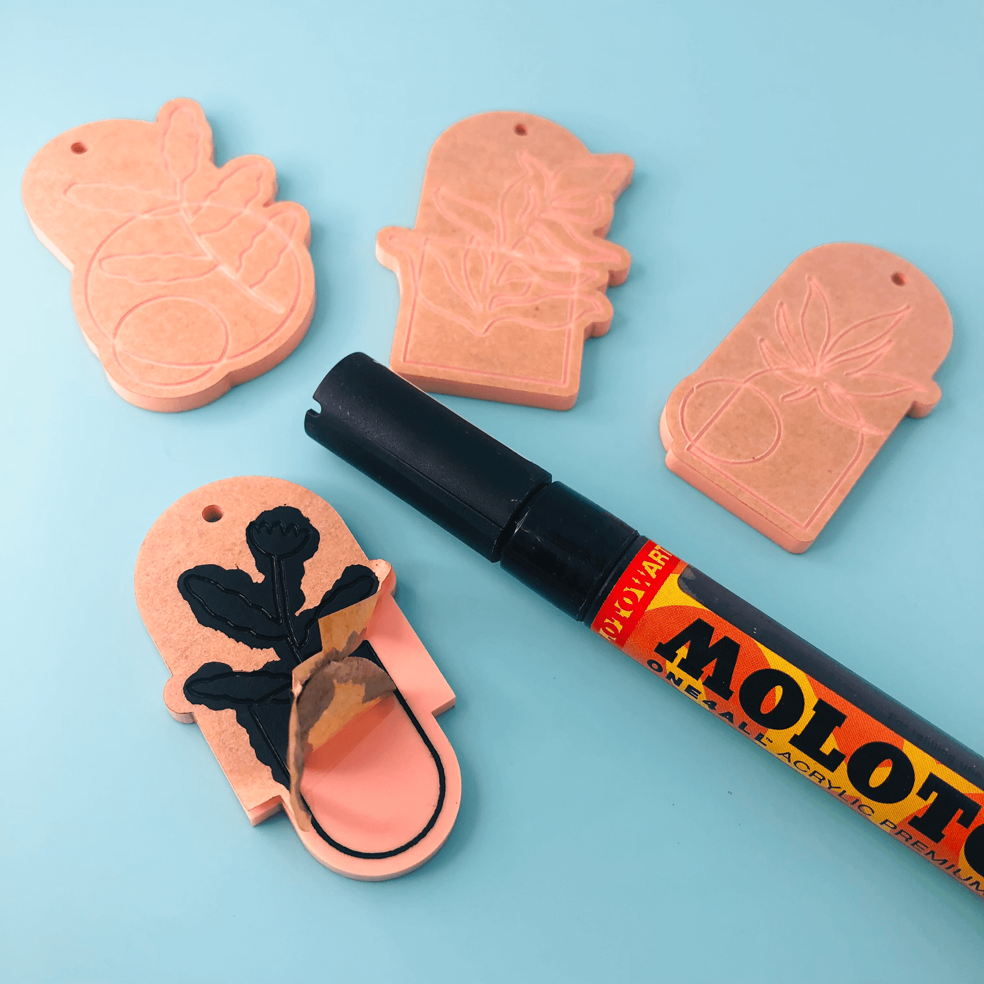 Crafty Cuts Laser Paintfill - Botanique - 4 Pair Set