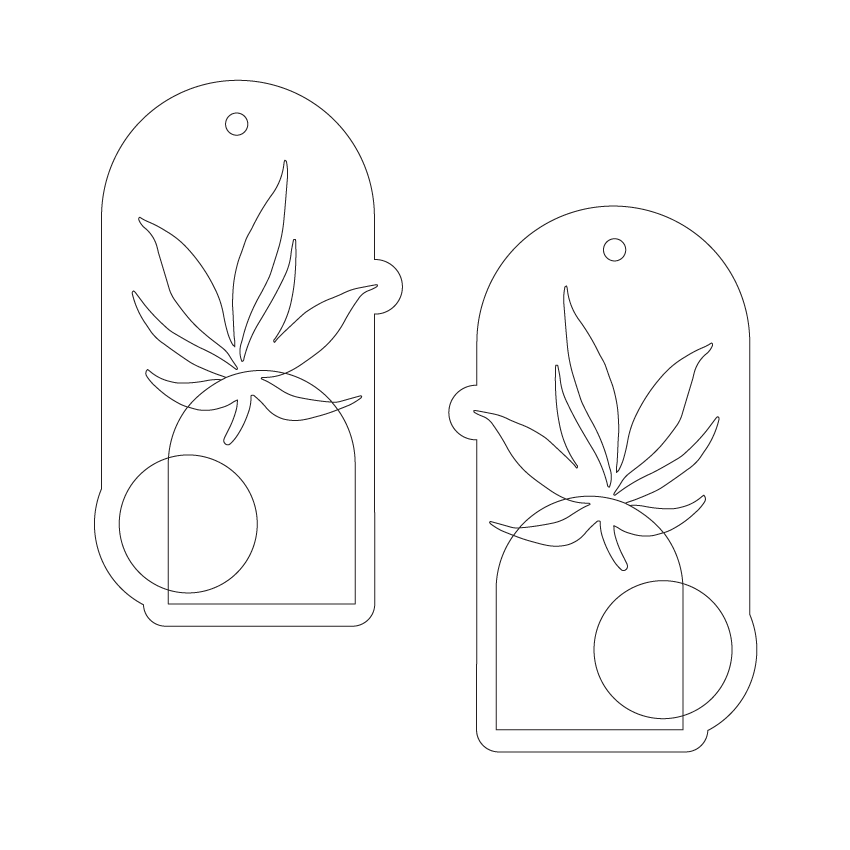 Crafty Cuts Laser Paintfill - Botanique - 4 Pair Set