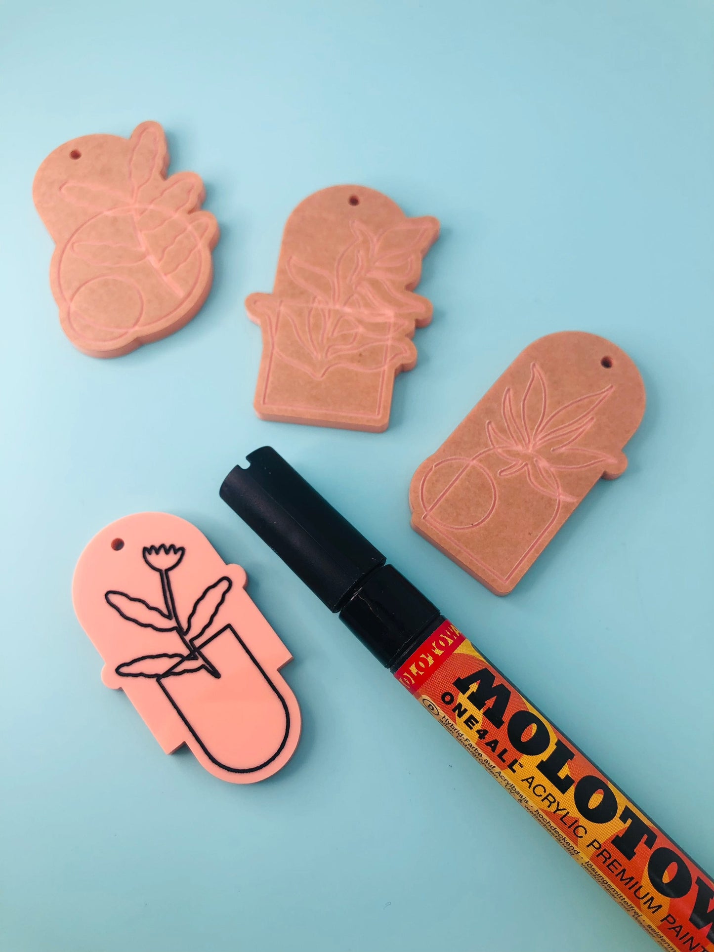 Crafty Cuts Laser Paintfill - Botanique - 4 Pair Set