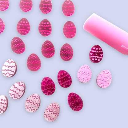 Crafty Cuts Laser  Paintfill_shapes Bento Set:  © Festive Easter Egg - 15 pair mixed set - Asst Sizes