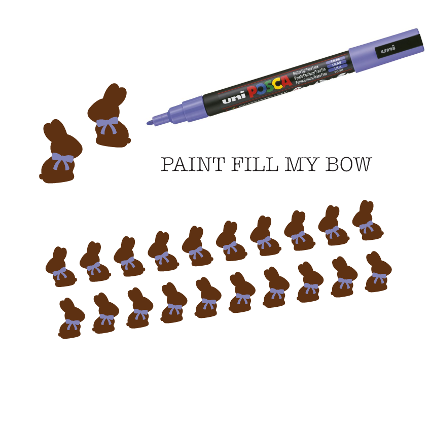 Crafty Cuts Laser  Paintfill_STUDS Bunny Bow Cuties - 10 Pair Set