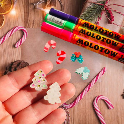 Crafty Cuts Laser Paintfill_STUDS Christmas Cuties #1 - 10 Pair set