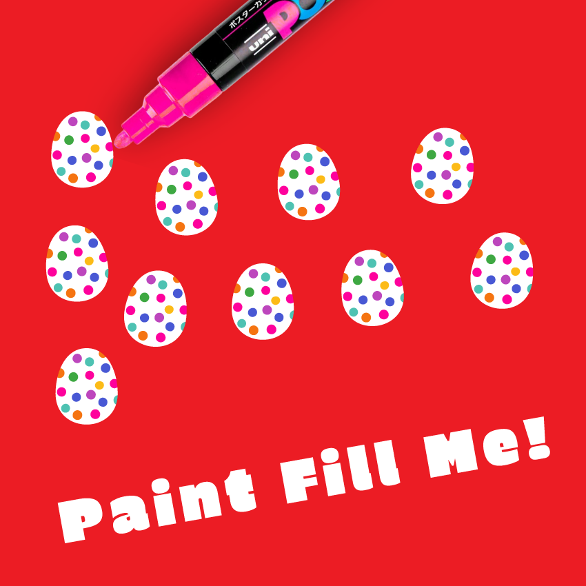 Crafty Cuts Laser Paintfill_STUDS Polka Dot Egg Cuties - 10 Pair Set