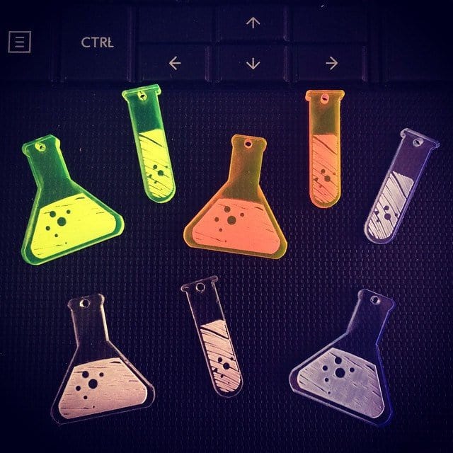 Crafty Cuts Laser Pair Chemistry Set Dangles - 2 Pairs