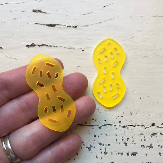 Crafty Cuts Laser © Pair Peanut Charms - 2 Pair