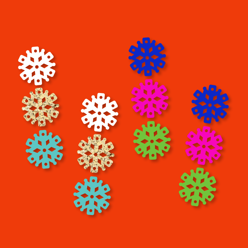 Crafty Cuts Laser  Papercut Snowflake Totem - 3 pair