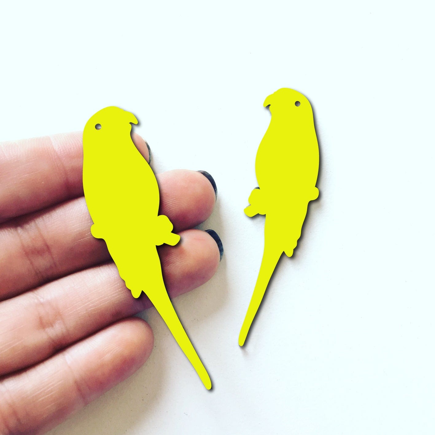 Crafty Cuts Laser Parakeet Charms - 2 Pair