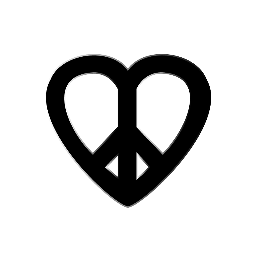 Crafty Cuts Laser  Peace Lover Duo - 4 pair - 2 Sizes