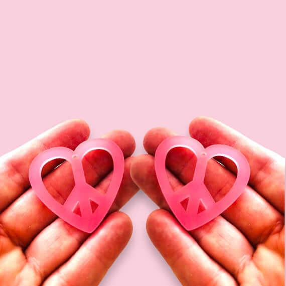 Crafty Cuts Laser  Peace Lover Duo - 4 pair - 2 Sizes