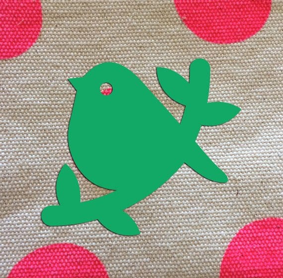 Crafty Cuts Laser Perched Birdy One Pair
