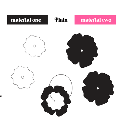 Crafty Cuts Laser © Petal Pusher Stackers - 2 pair set