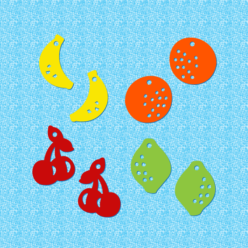 Crafty Cuts Laser  Petite Fruit Snax - 4 designs