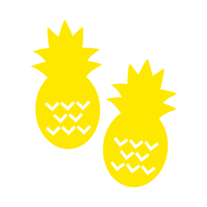 Crafty Cuts Laser Pick a Pineapple! - 2 Pair