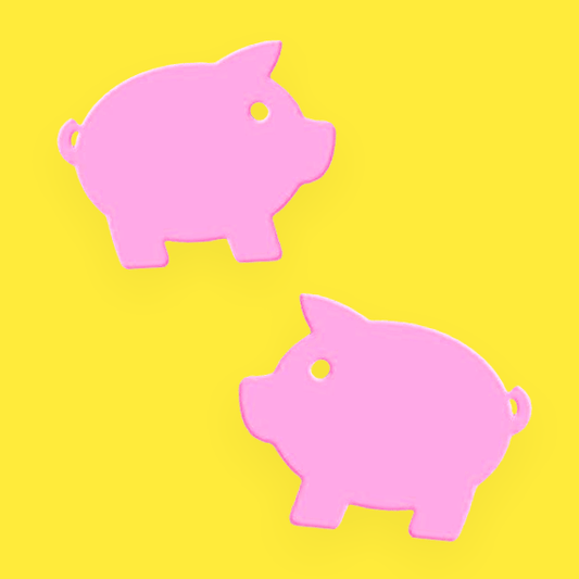 Crafty Cuts Laser Piggy - 2 Pair