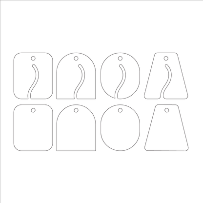 Crafty Cuts Laser © Pin Stripe Stax - Four Pair Set