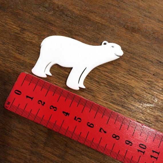 Crafty Cuts Laser Polar Bear One Pair