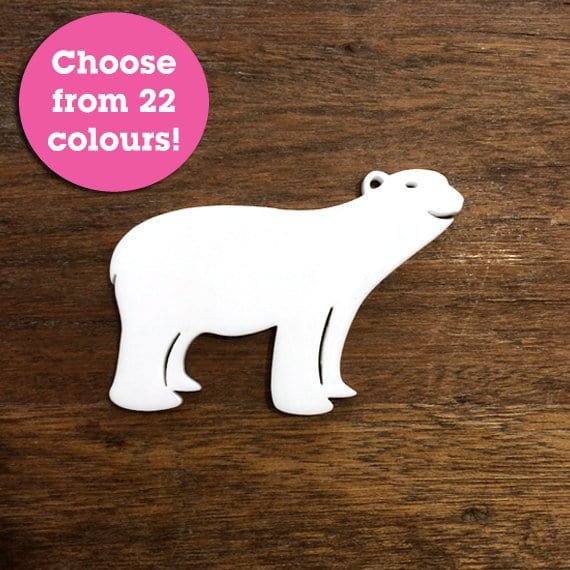 Crafty Cuts Laser Polar Bear One Pair