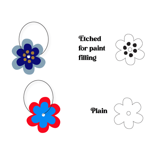 Crafty Cuts Laser © Polka Dot Posie Stackers - 2 pair set