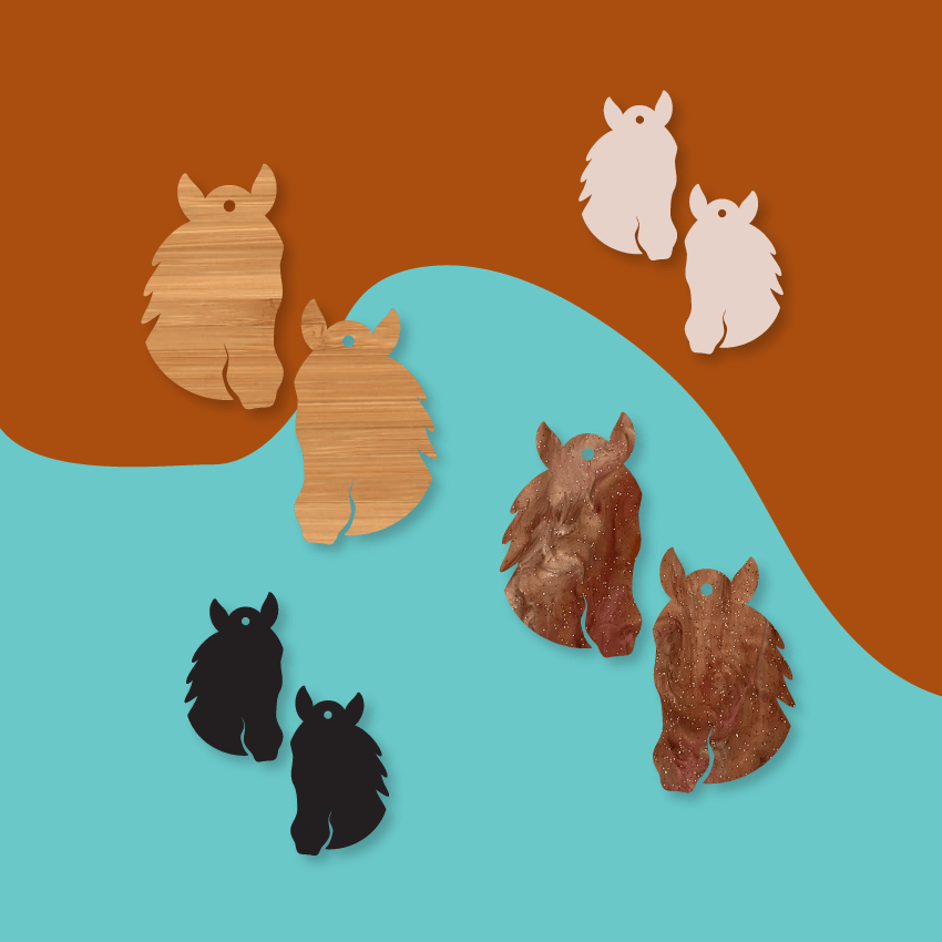 Crafty Cuts Laser  Pony Club Charms - Two Sizes