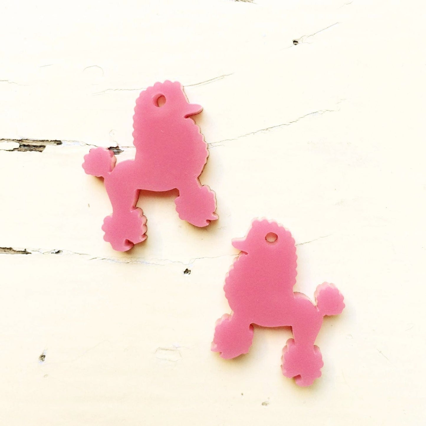 Crafty Cuts Laser Poodle Charms - Asst Sizes - 5 Pairs