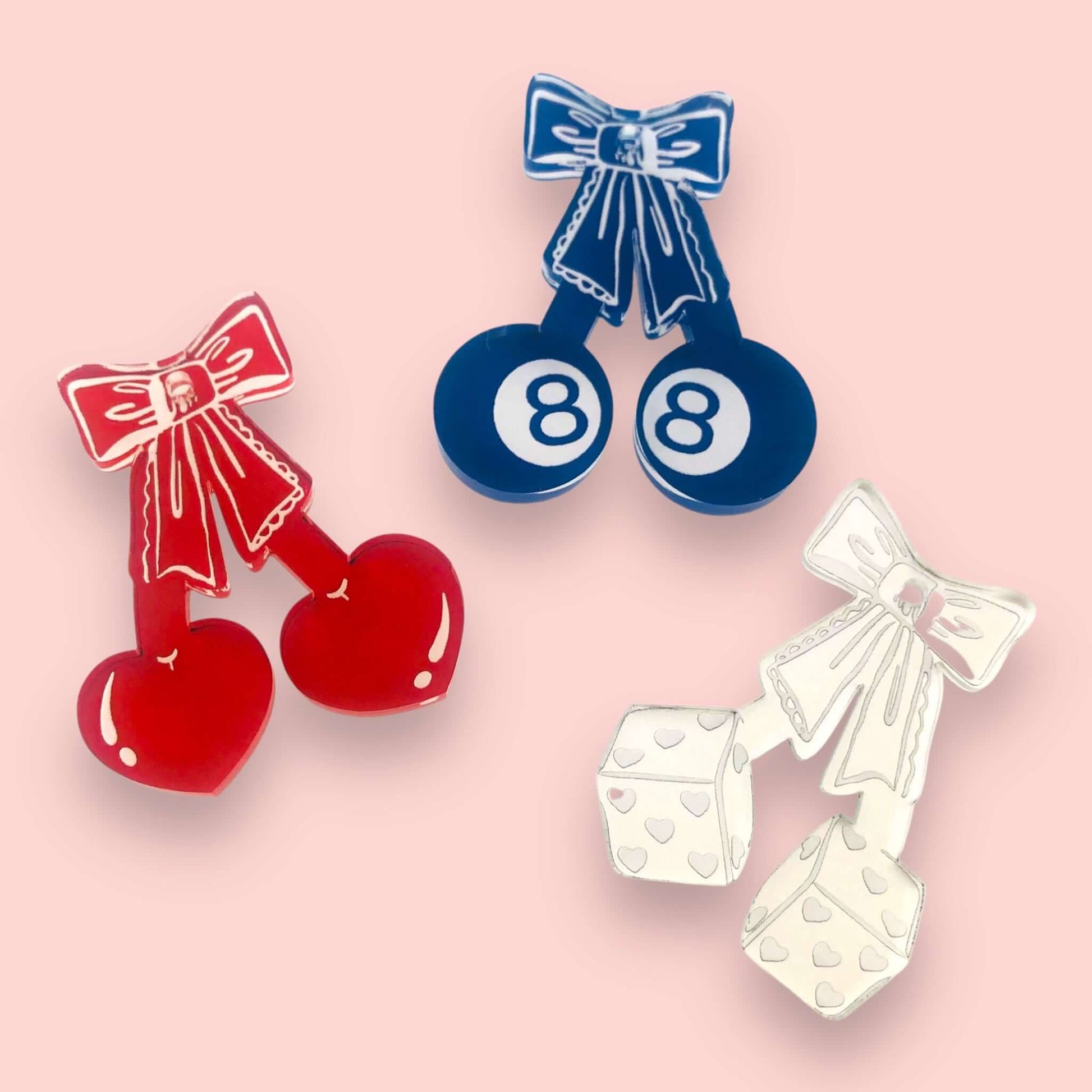 Crafty Cuts Laser Popping Cherry Charms  - 3 Styles