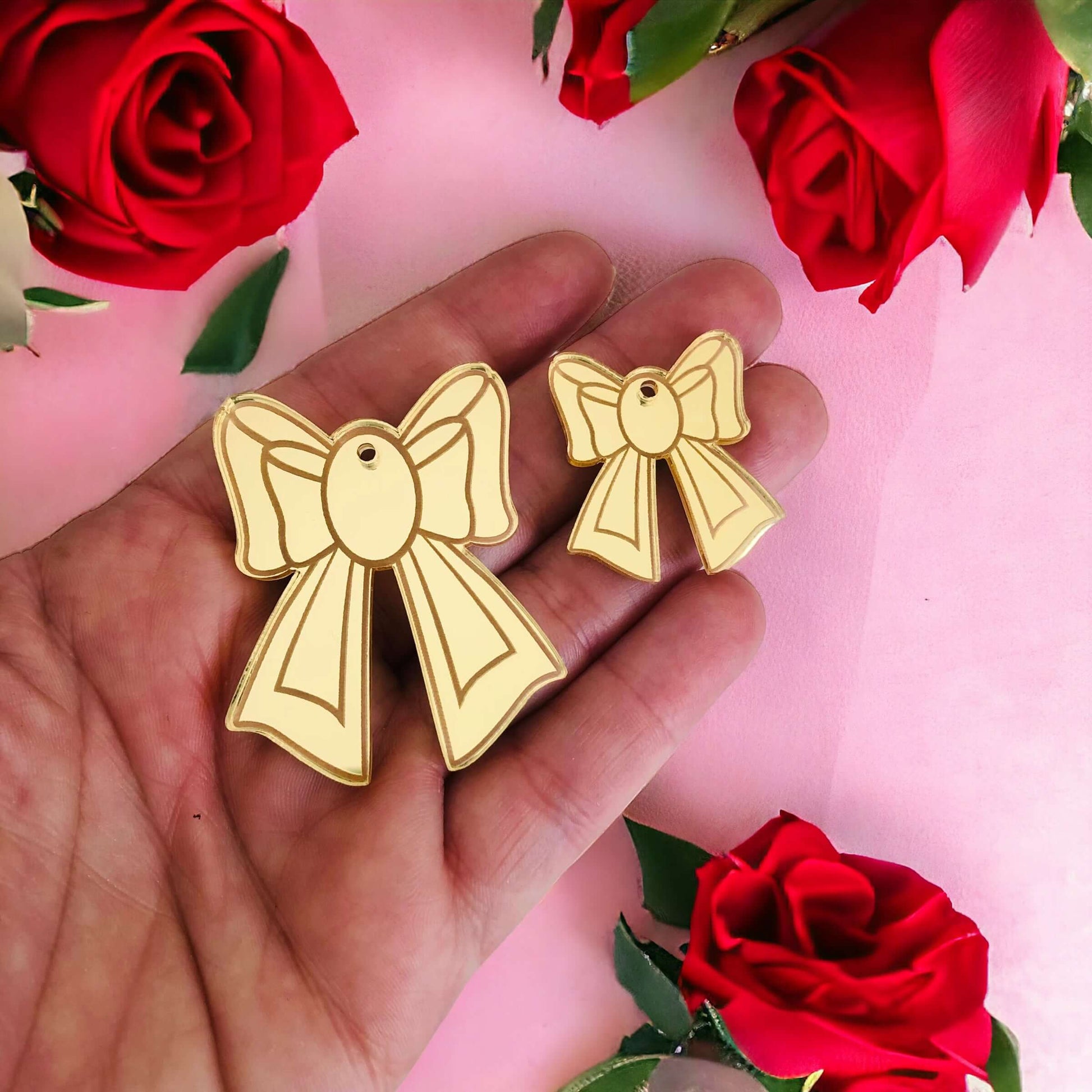 Crafty Cuts Laser © Princess Bow Charms - 2 sizes