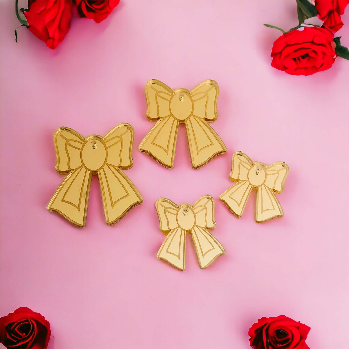 Crafty Cuts Laser © Princess Bow Charms - 2 sizes