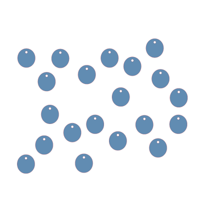 Crafty Cuts Laser Pty Ltd 15mm Ovoid Charms - 10 Pairs