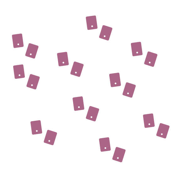 Crafty Cuts Laser Pty Ltd 16mm Block Charms - 10 Pairs