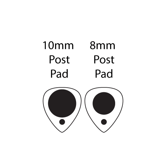 Crafty Cuts Laser Pty Ltd 17mm Guitar Pick Charms - 10 Pairs