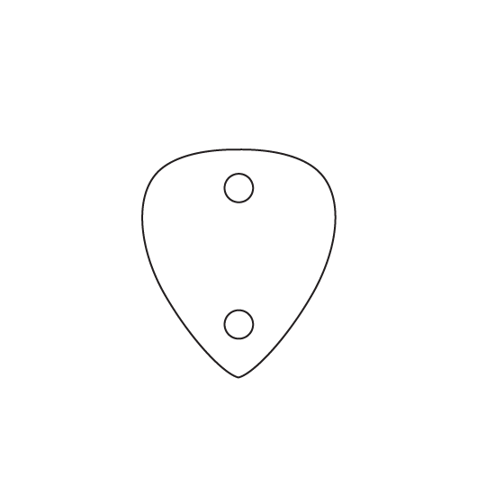 Crafty Cuts Laser Pty Ltd 17mm Guitar Pick Charms - 10 Pairs