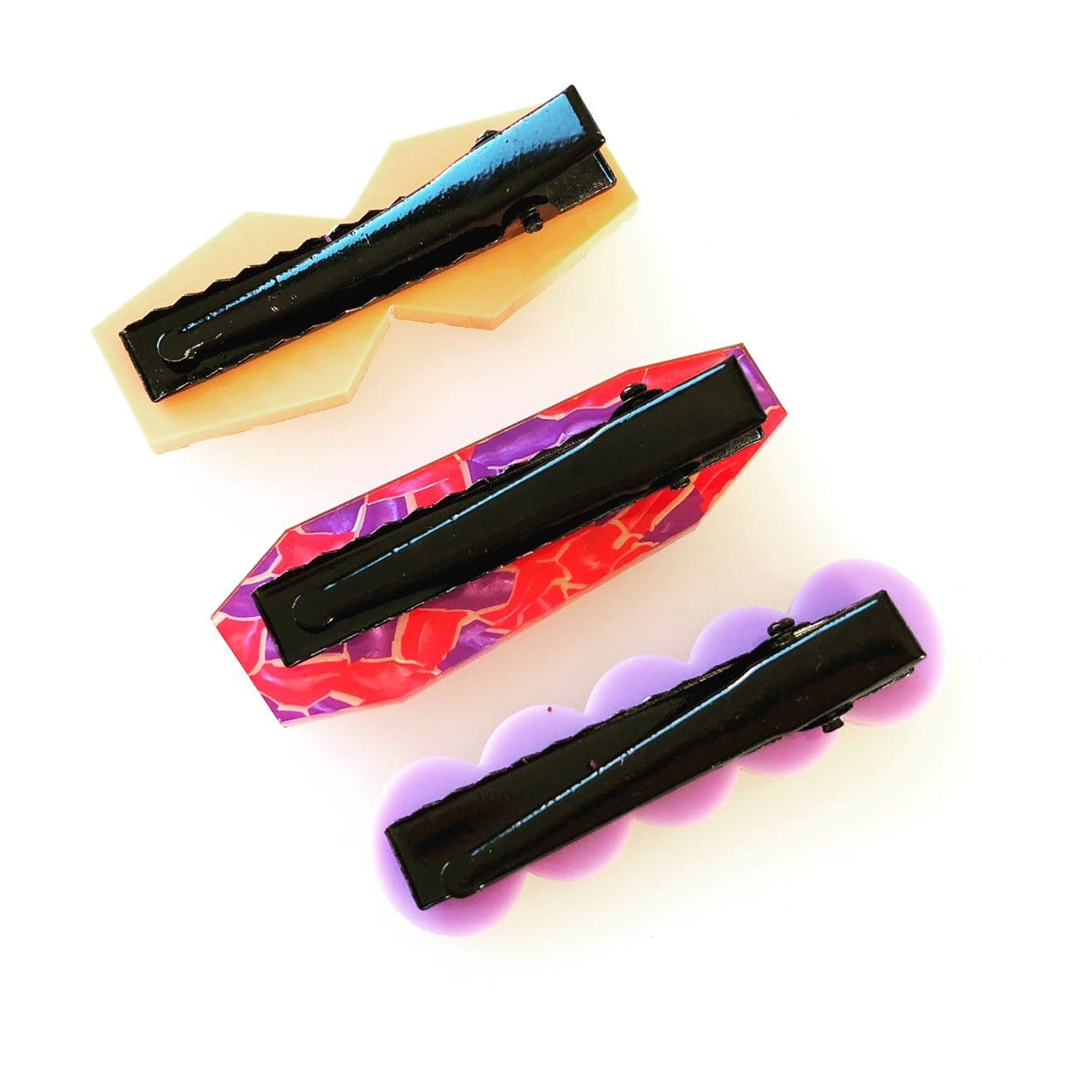 Crafty Cuts Laser Pty Ltd © 2 Pair Hair Clip Cabochons - 13 Assorted Designs