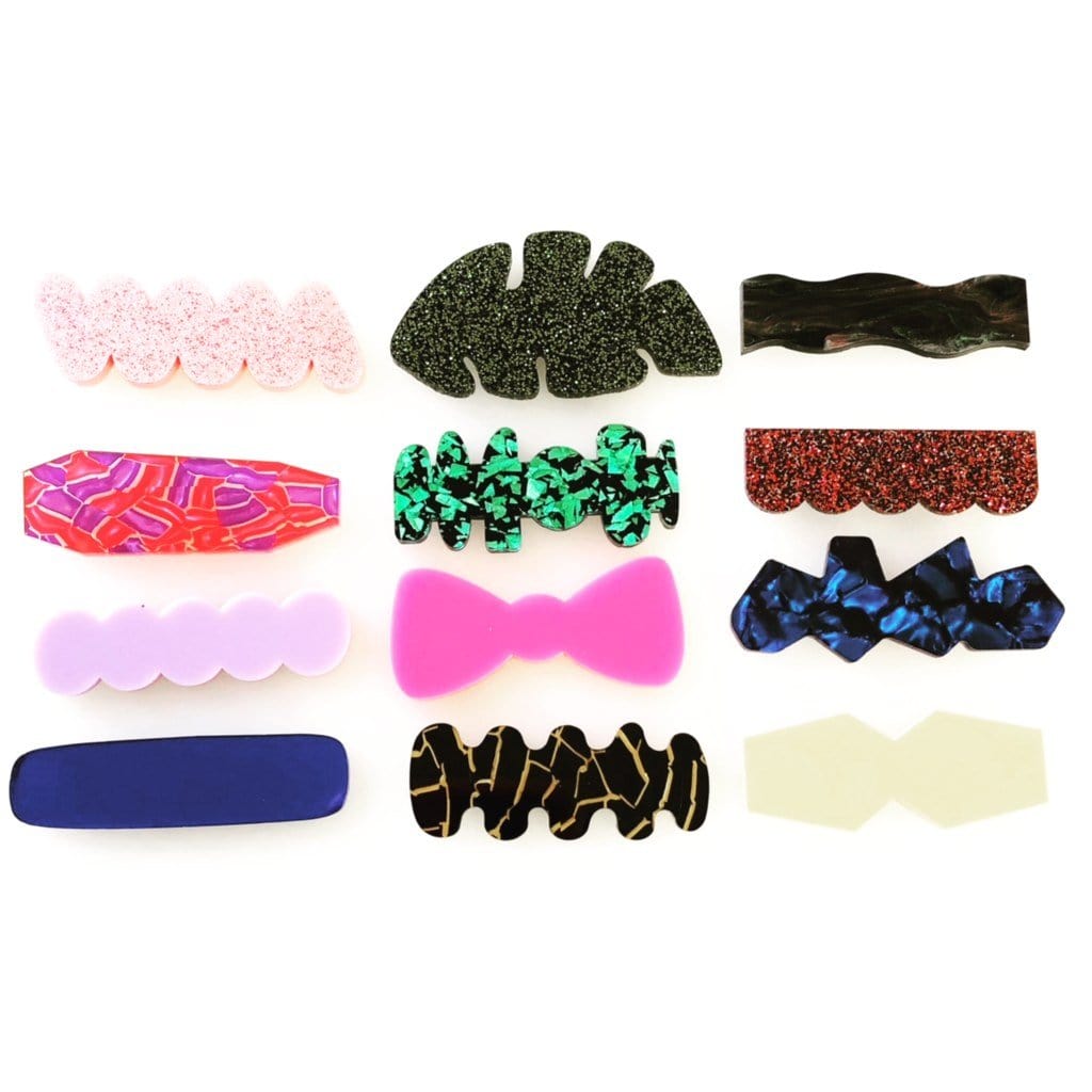 Crafty Cuts Laser Pty Ltd © 2 Pair Hair Clip Cabochons - 13 Assorted Designs