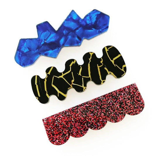 Crafty Cuts Laser Pty Ltd © 2 Pair Hair Clip Cabochons - 13 Assorted Designs
