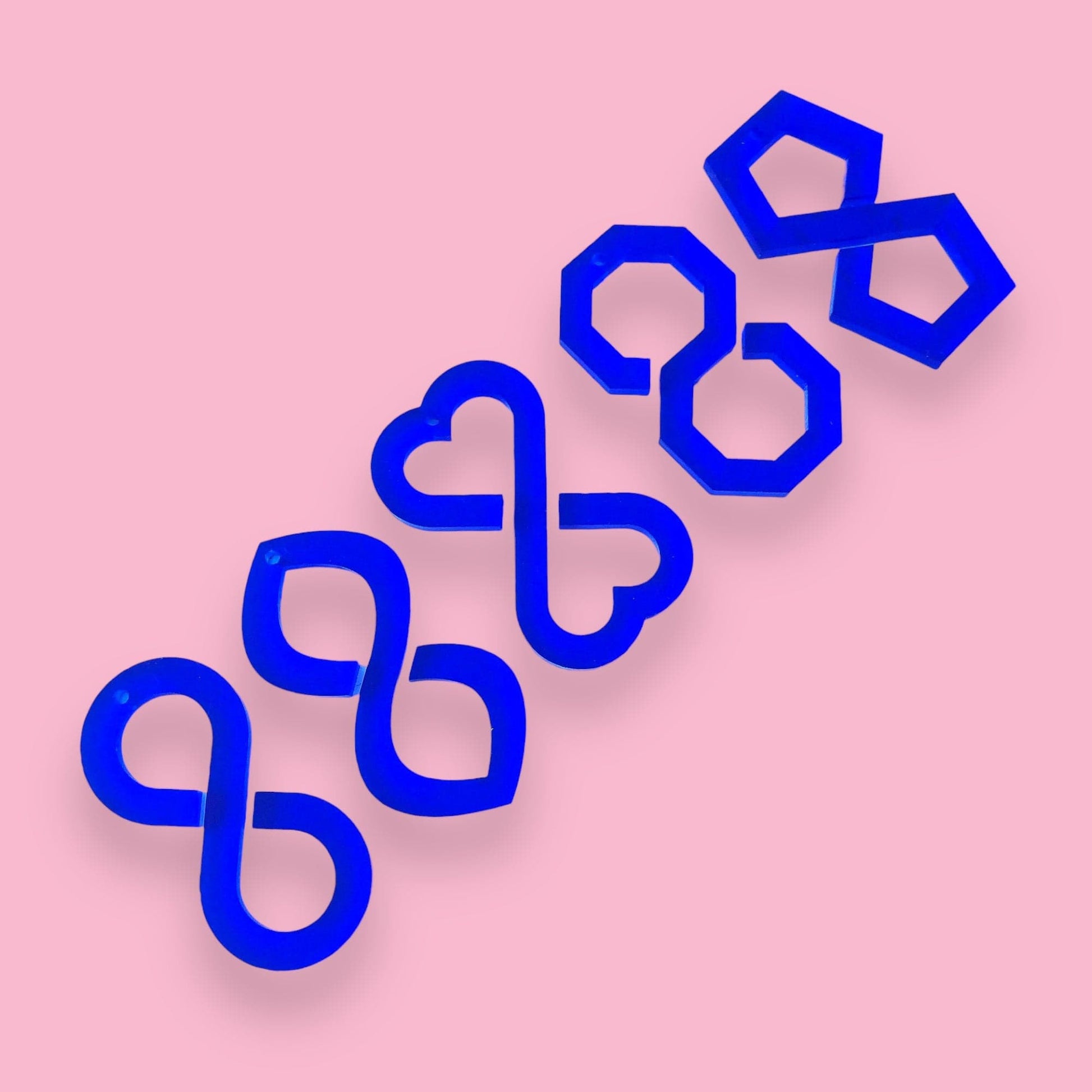 Crafty Cuts Laser Pty Ltd 2 Pair Infinity Charms - 5 designs to choose from