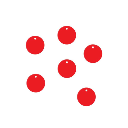 Crafty Cuts Laser Pty Ltd 20mm Dot Circle Charms - 10 Pairs