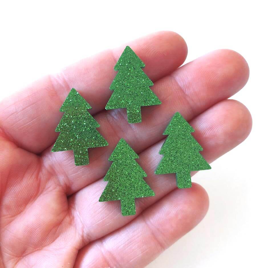 Crafty Cuts Laser Pty Ltd 22mm Pine Tree Charms - 5 pairs