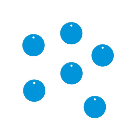 Crafty Cuts Laser Pty Ltd 25mm Dot Circle Charms - 10 Pairs