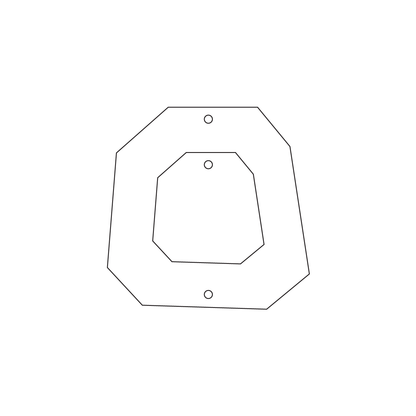 Crafty Cuts Laser Pty Ltd © 30mm Baby Twin Set  -  Fat Octagon