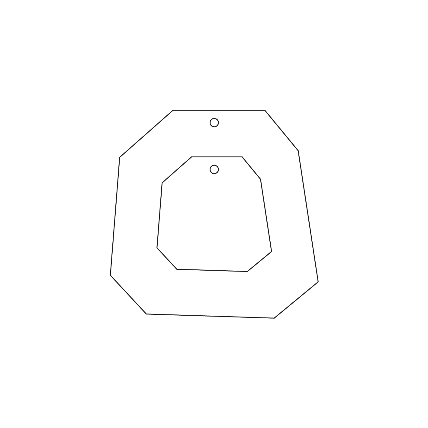 Crafty Cuts Laser Pty Ltd © 30mm Baby Twin Set  -  Fat Octagon