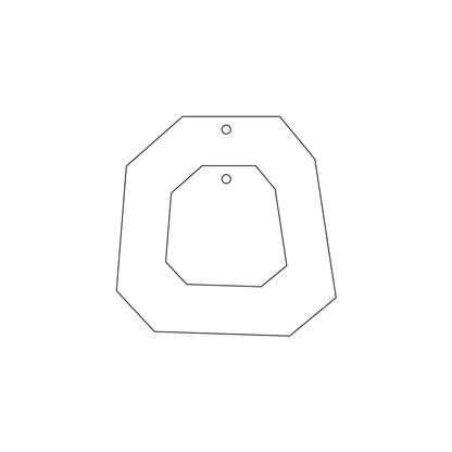 Crafty Cuts Laser Pty Ltd © 30mm Baby Twin Set  -  Fat Octagon