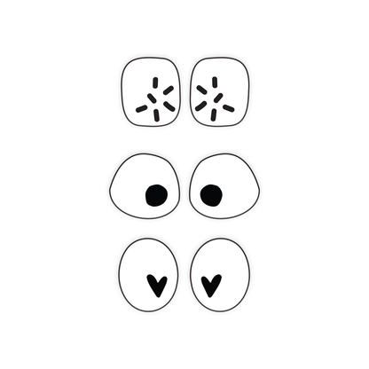 Crafty Cuts Laser Pty Ltd © 35mm Etched Chunkies 3 Pair Set - Choose from 3 shapes