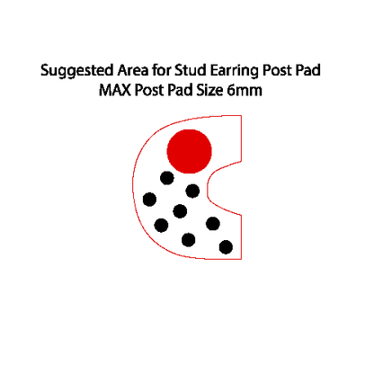 Crafty Cuts Laser Pty Ltd © 4 Pairs 22mm Hump Cabochons -Spots or Stripes