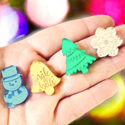 Crafty Cuts Laser Pty Ltd 5 Pair pack Christmas Charms - Choose from 5 designs