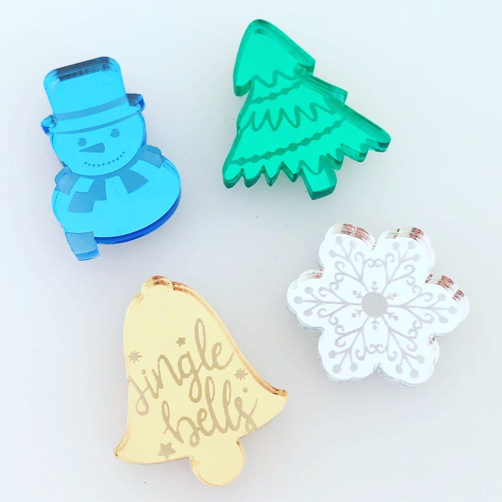 Crafty Cuts Laser Pty Ltd 5 Pair pack Christmas Charms - Choose from 5 designs