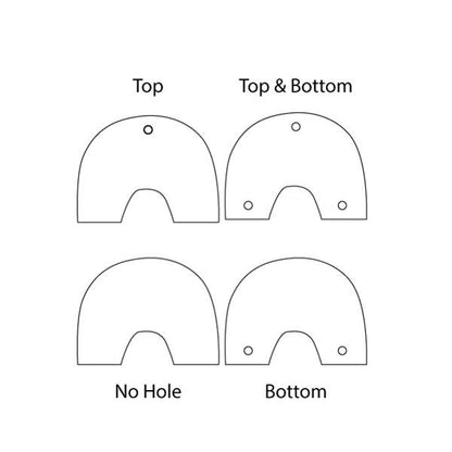 Crafty Cuts Laser Pty Ltd © 5 Pairs Happy Humps - 2 Styles to choose from