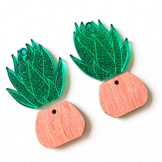 Crafty Cuts Laser Pty Ltd © Agave Flower Pots: 4 pair Set