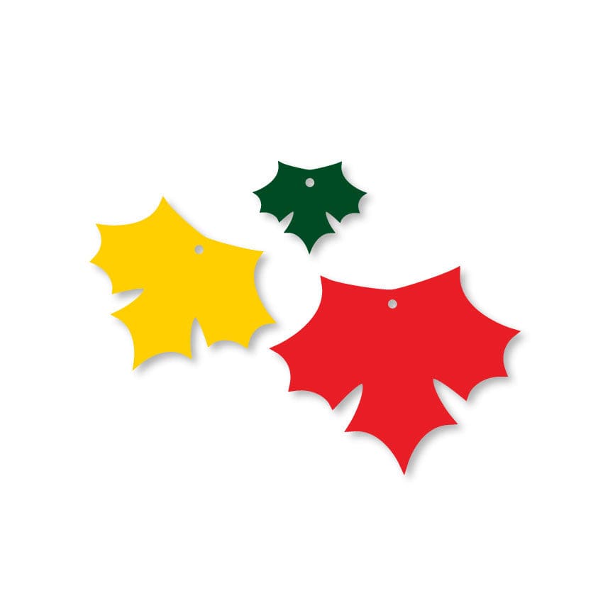 Crafty Cuts Laser Pty Ltd © Autumn Leaf Charms - 2 pair set - 3 Sizes