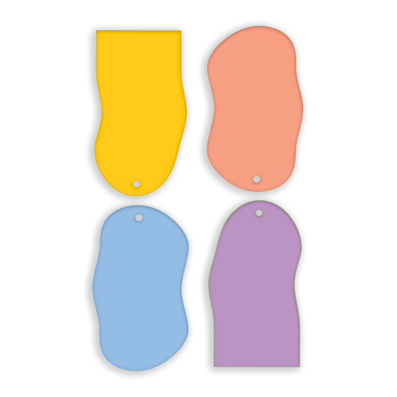 Crafty Cuts Laser Pty Ltd © Baby Wobbles  - Five Pair Set